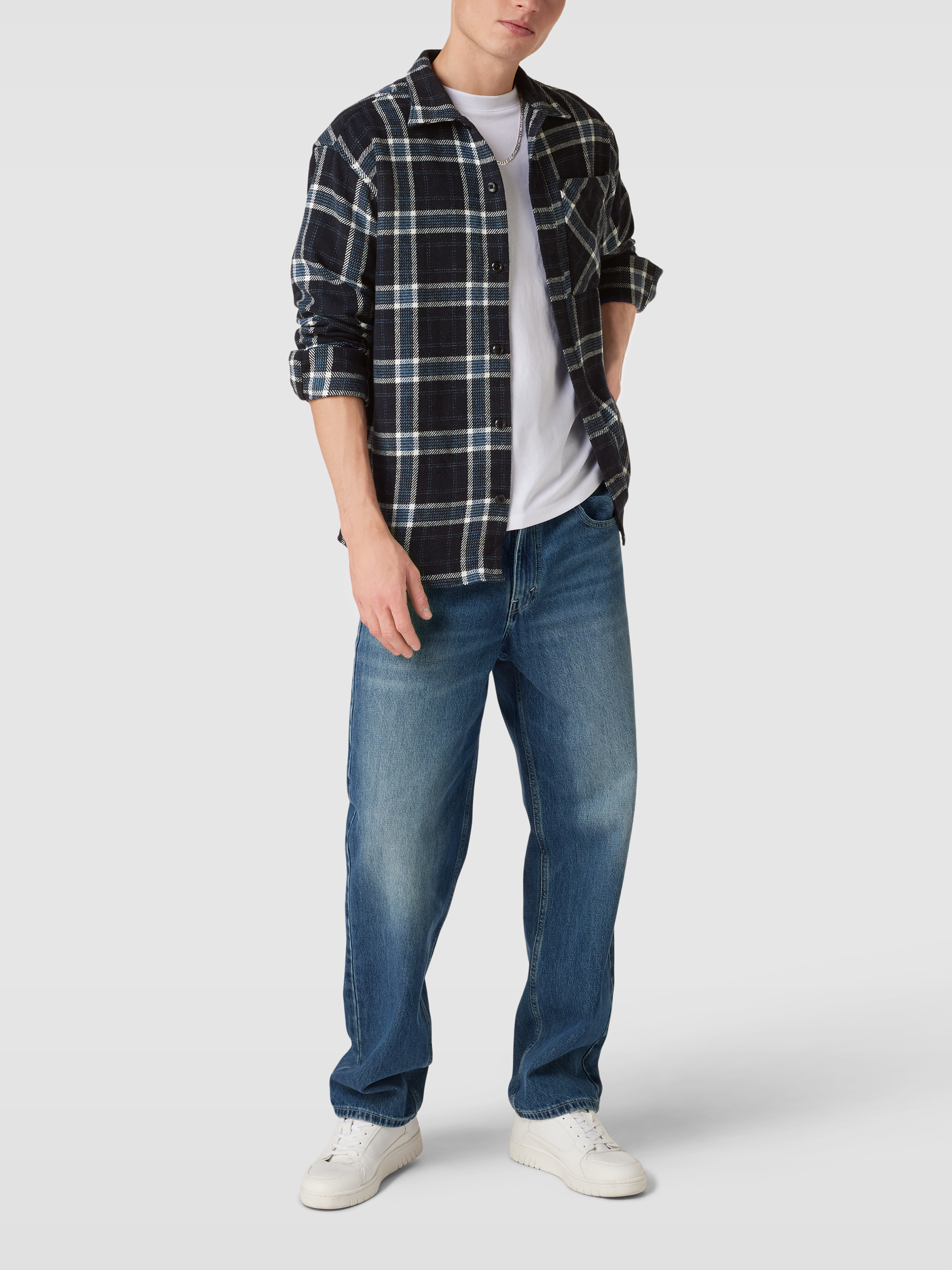 

Рубашка мужская Jack & Jones 1675188 синяя L доставка из-за рубежа, Синий, 1675188