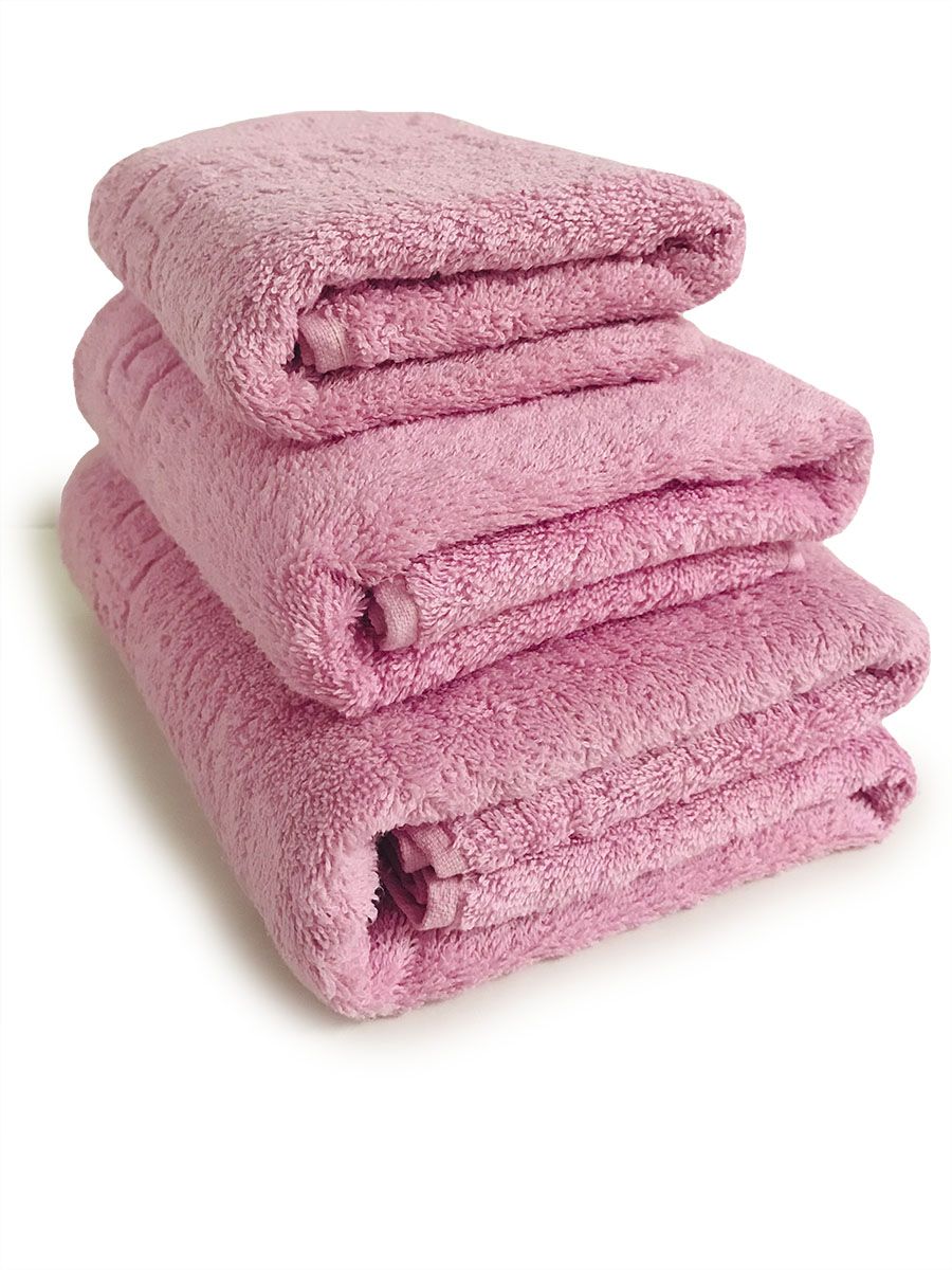 

Комплект махровых полотенец "Трио" Розовый 3шт. TM Textile, Оптимальный_3