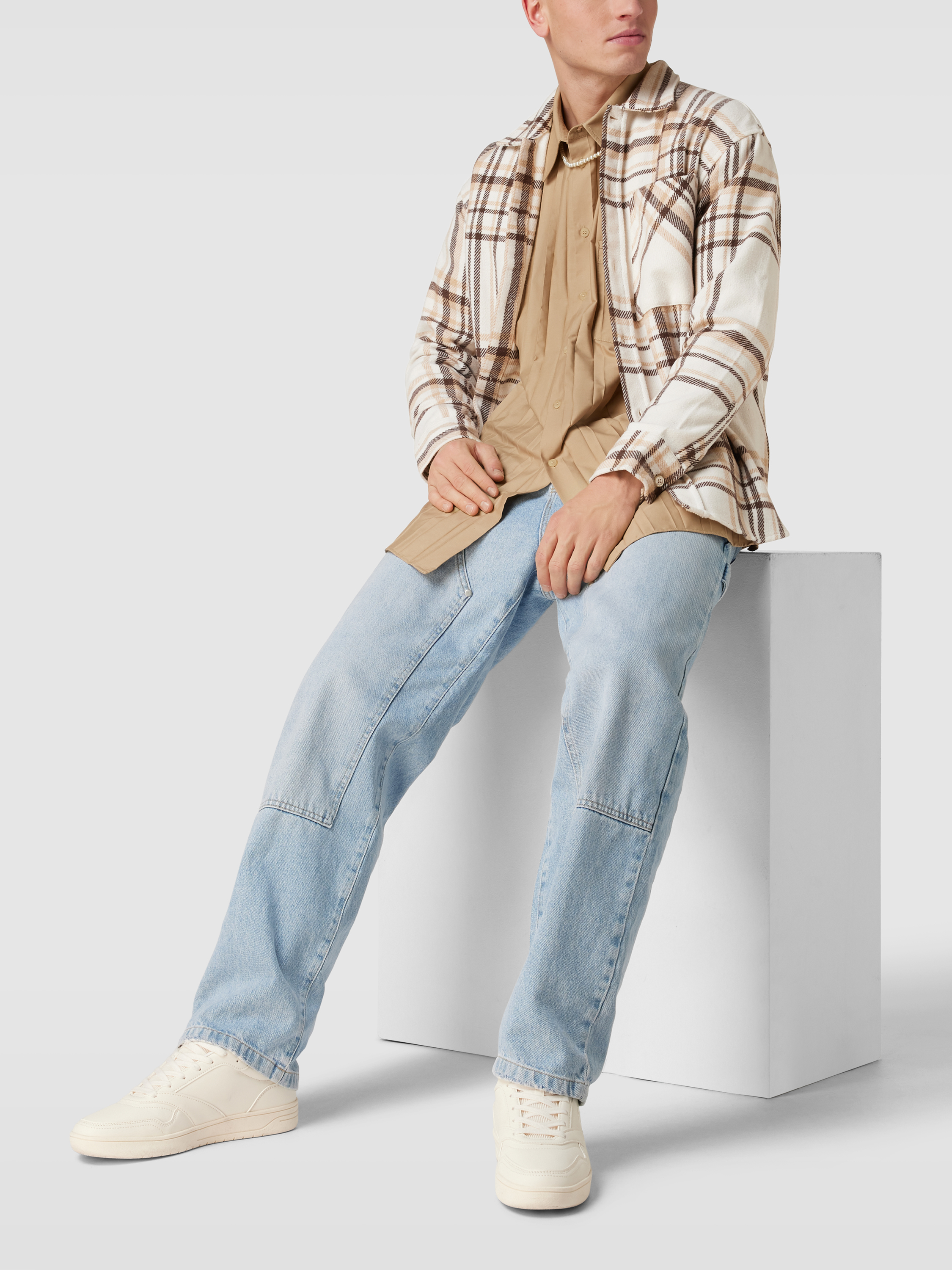 

Рубашка мужская Jack & Jones 1675186 бежевая XL доставка из-за рубежа, Бежевый, 1675186