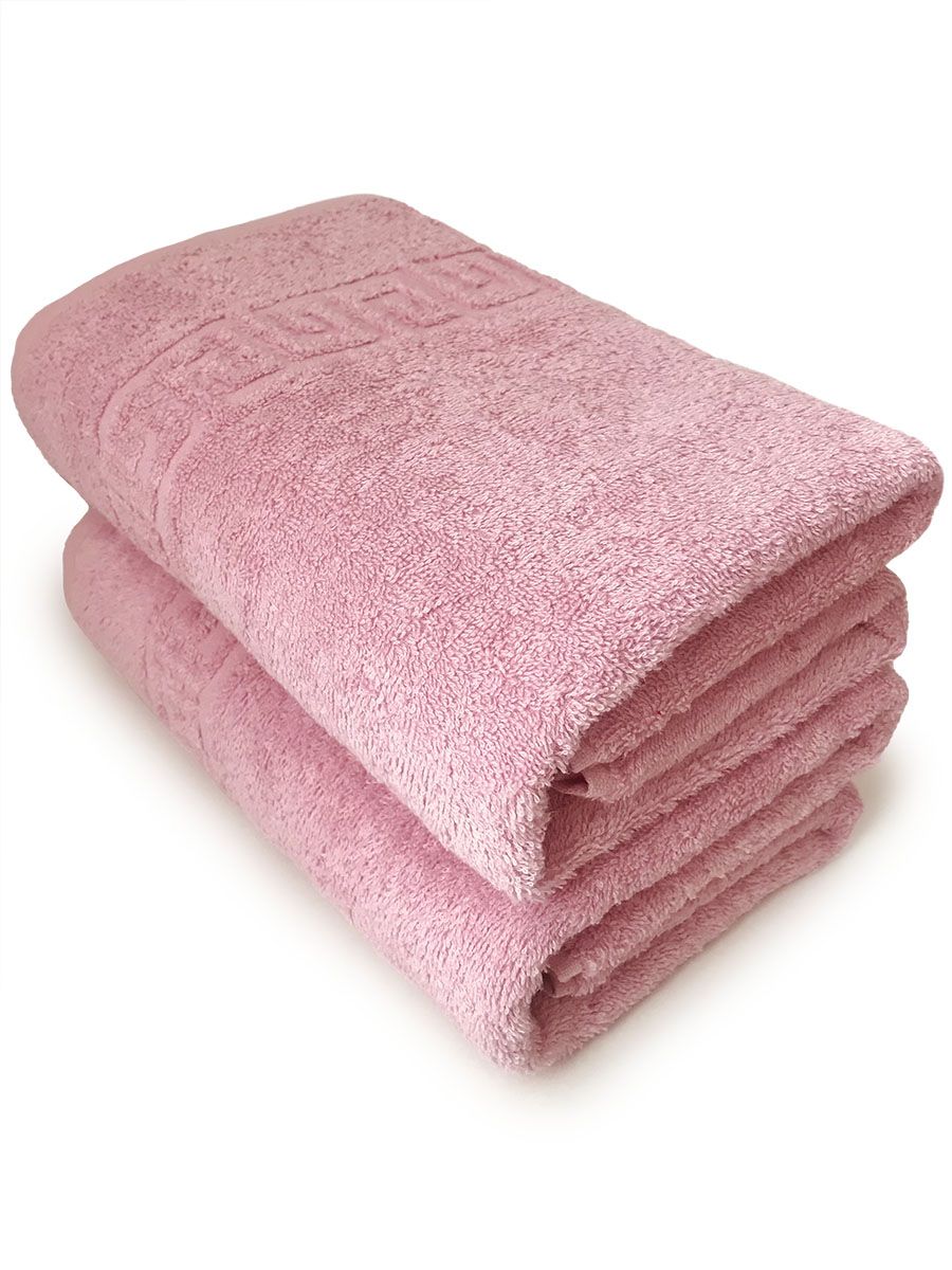 

Комплект махровых полотенец "One size" Розовый 2 шт. TM Textile, Дуэт в одном цвете