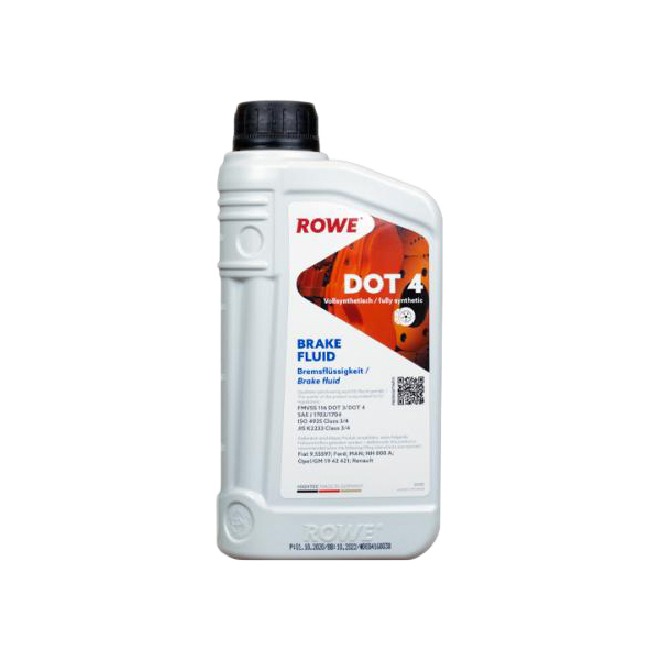 фото Жидкость тормозная rowe 1л dot 4 hightec brake fluid (синтетическая +260°с) 25101-0010-03