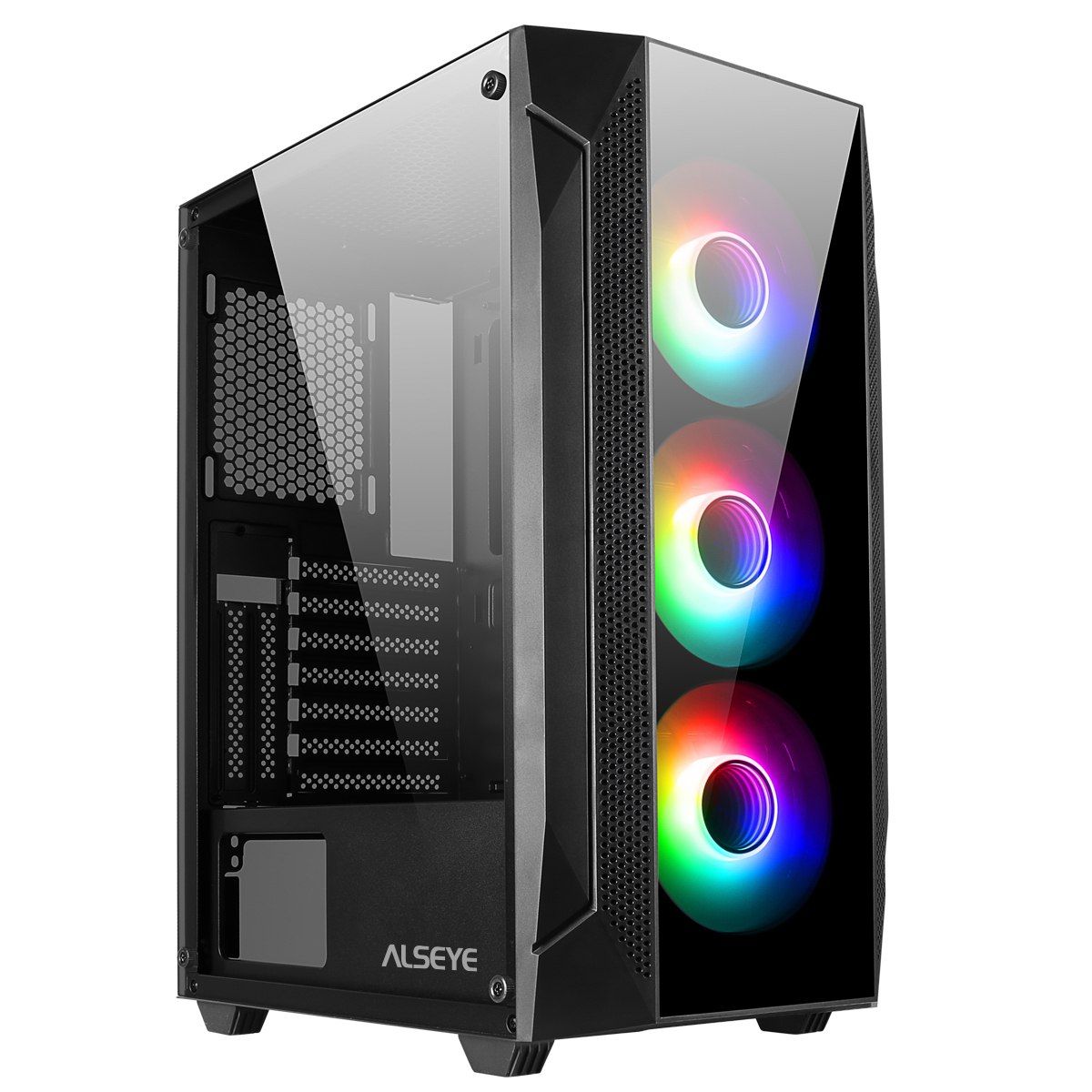 

Корпус компьютерный ALSEYE (Phantom 1.0-BK) серый