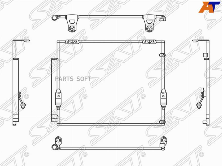 

SAT Радиатор кондиционера TOYOTA SEQUOIA UCK6#/TUNDRA ##K5# 07-