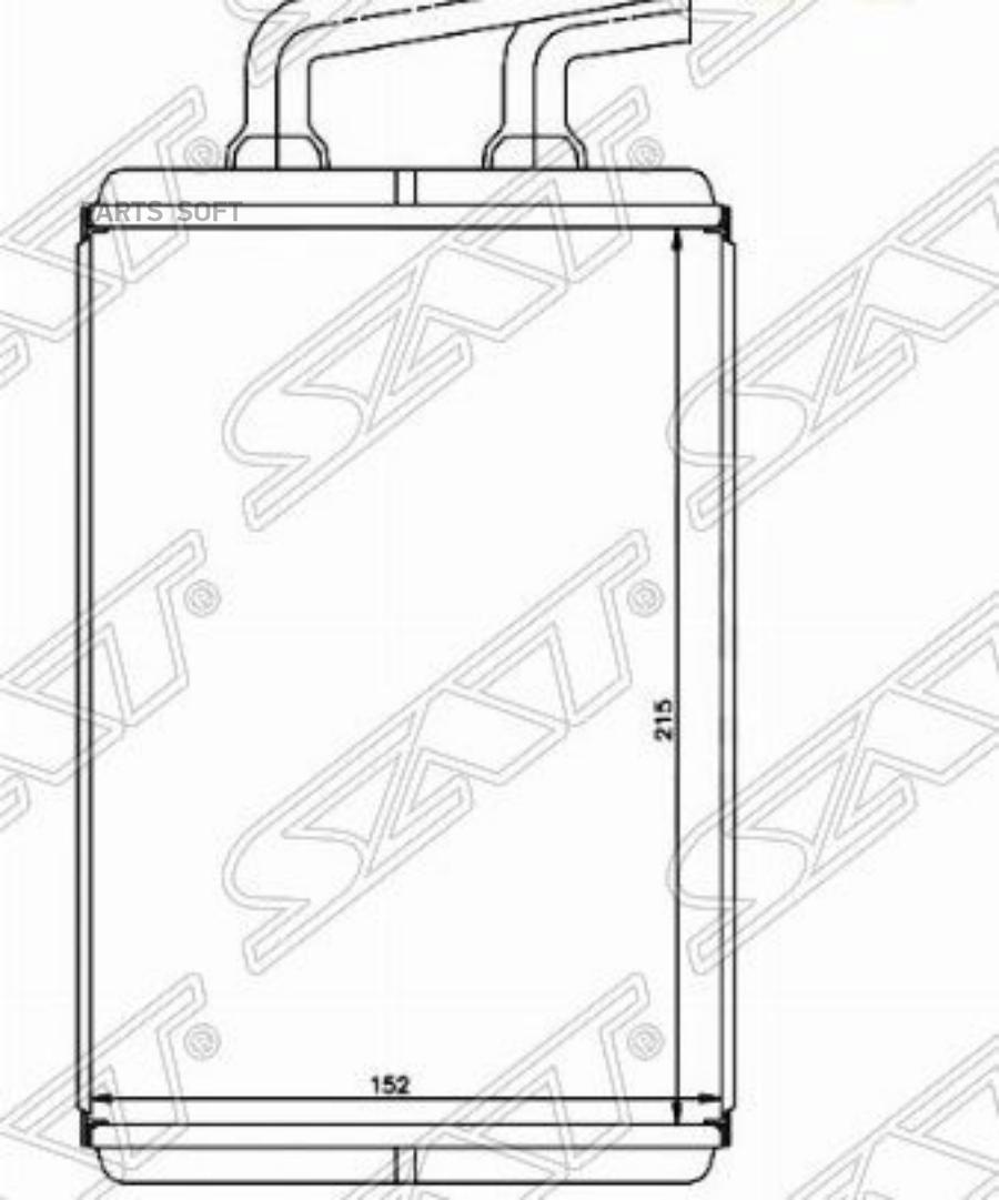 

SAT Радиатор отопителя салона HYUNDAI ELANTRA 00-06/COUPE 02-09