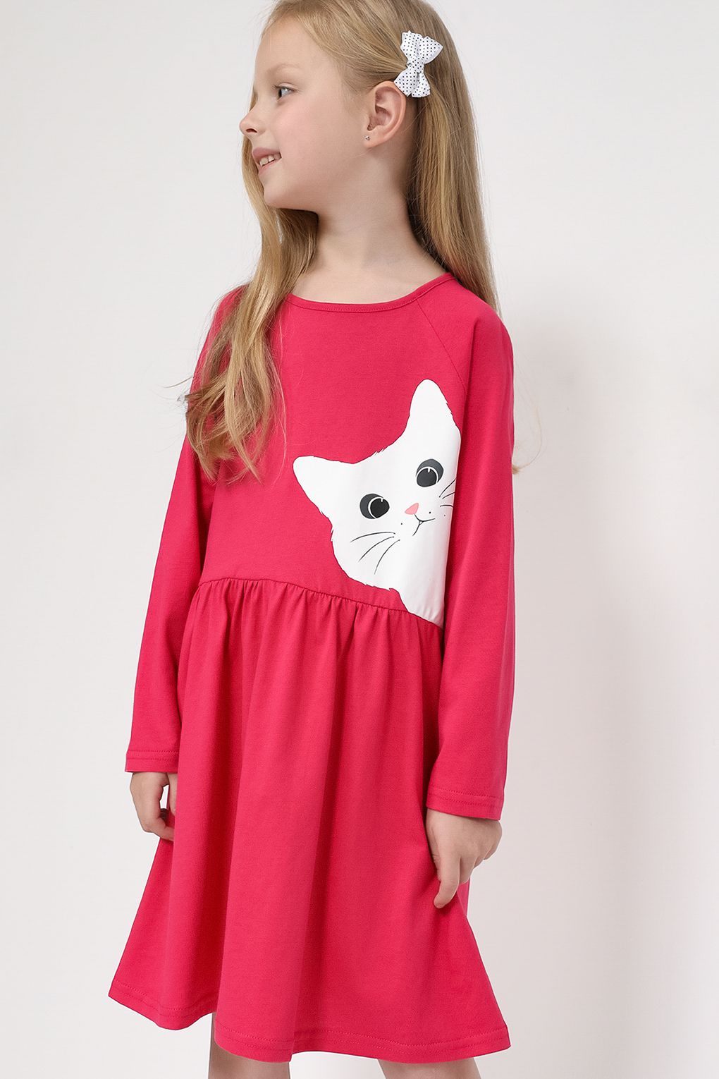 Платье детское GIOCO G23105390CD, ярко-розовый, 98