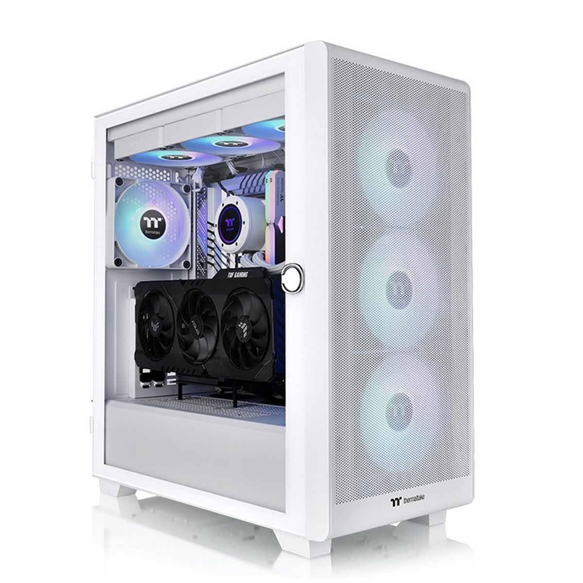 

Корпус компьютерный Thermaltake View 200 TG Snow (CA-1Y6-00M6WN-00) черный, View 200 TG Snow