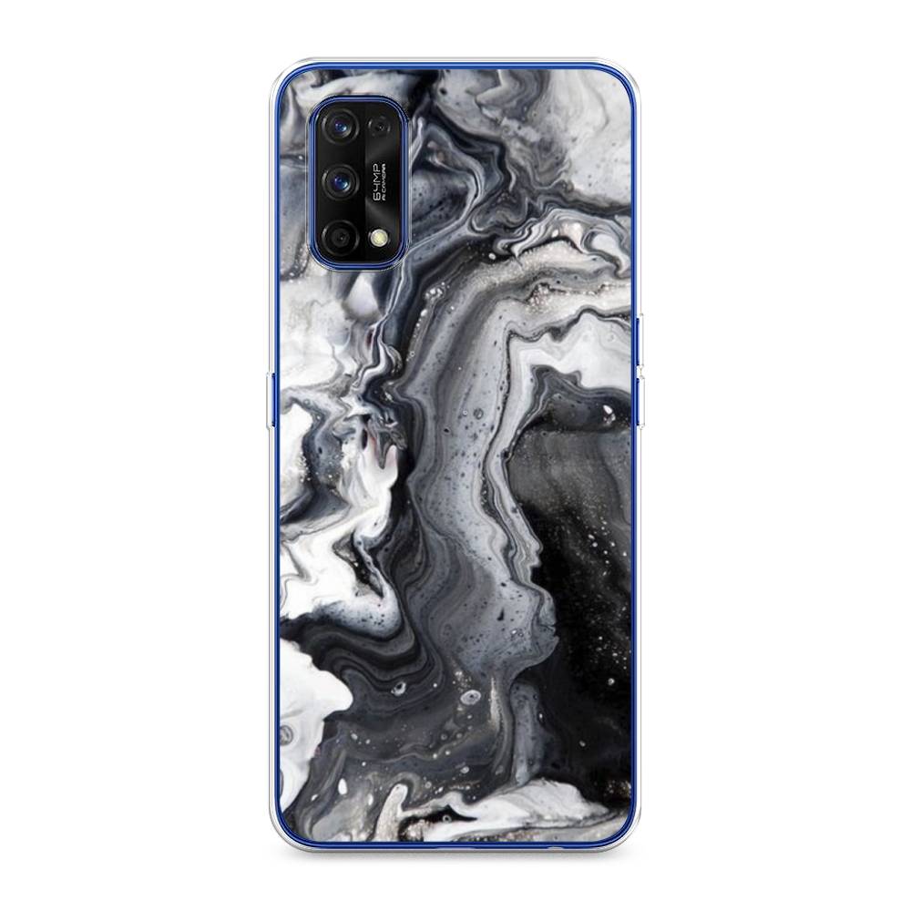 

Чехол Awog на Realme 7 Pro "Бело-черные сложные полосы", Разноцветный, 254050-3