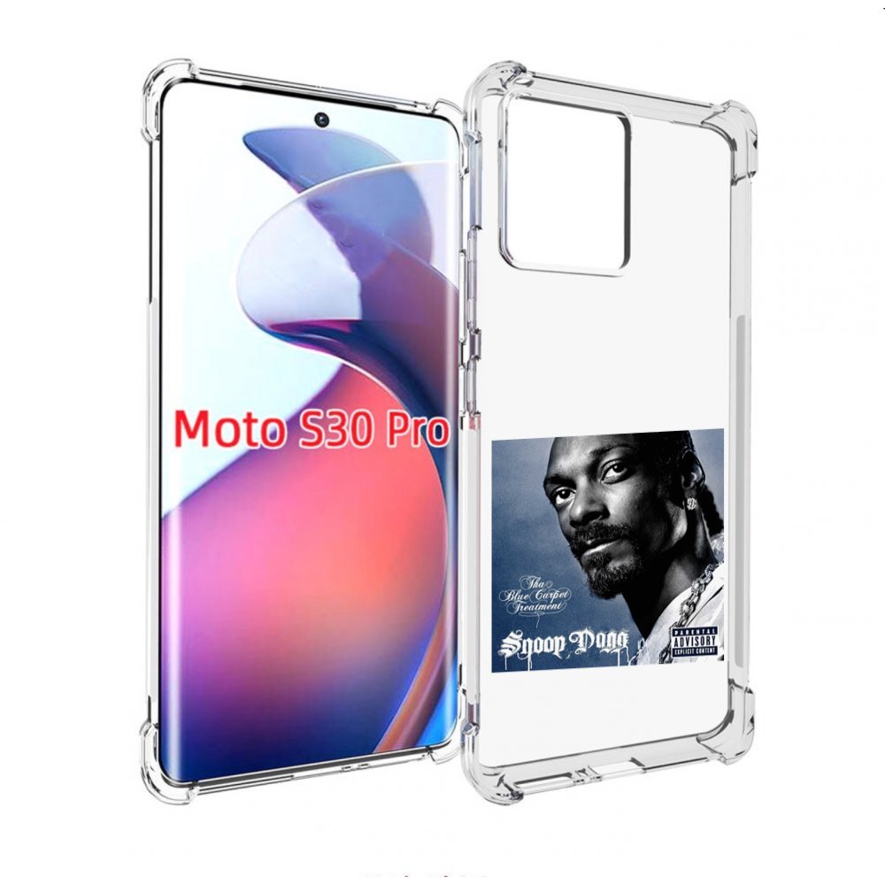 

Чехол MyPads Snoop Dogg THA BLUE CARPET TREATMENT для Motorola Moto S30 Pro, Прозрачный, Tocco