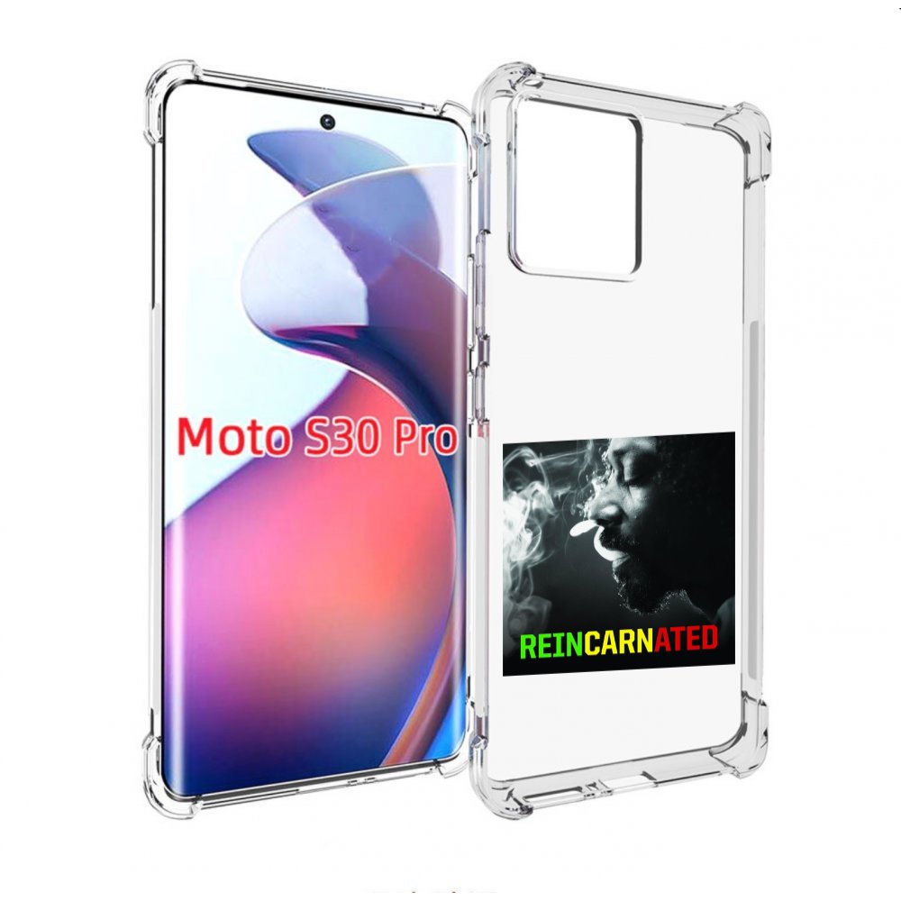 

Чехол MyPads Snoop Dogg REINCARNATED для Motorola Moto S30 Pro, Прозрачный, Tocco