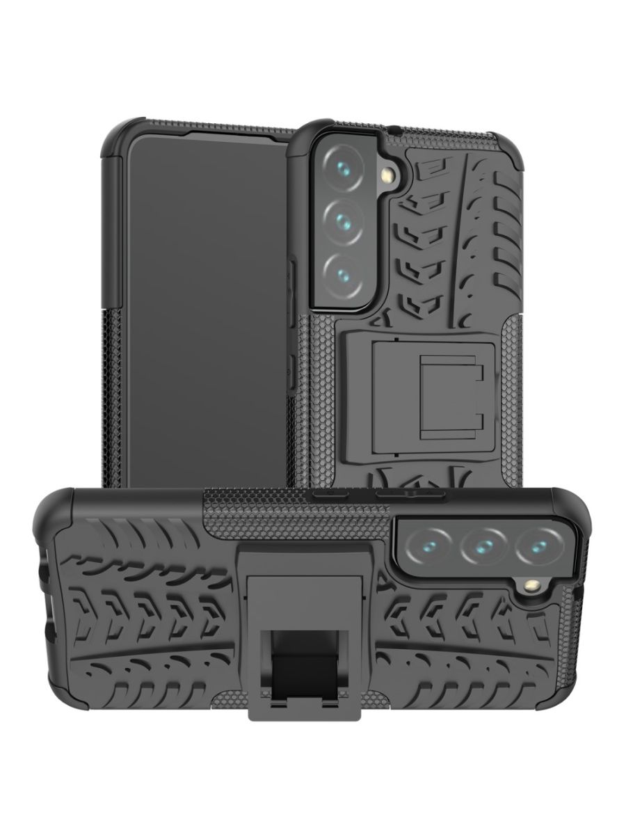 

Brodef Tyre Противоударный с подставкой чехол для Samsung Galaxy S22 Черный