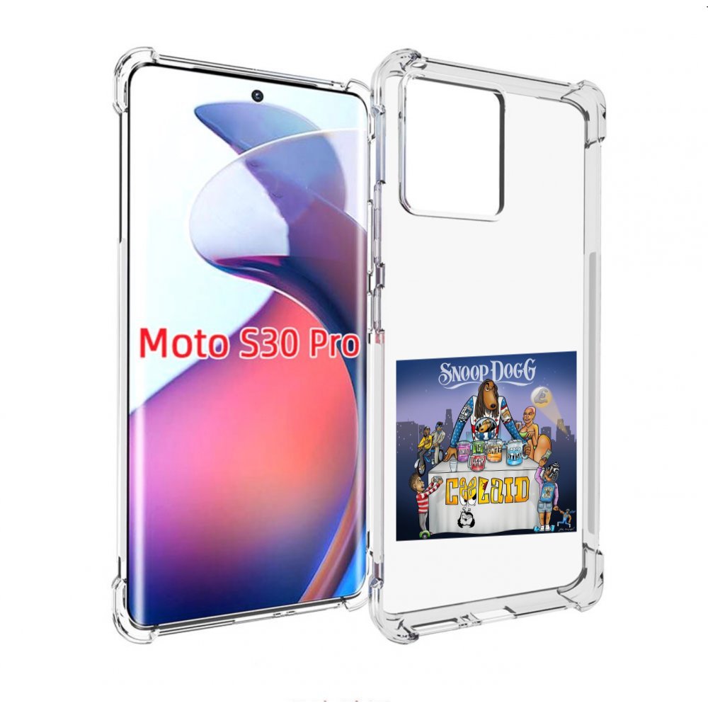 

Чехол MyPads Snoop Dogg COOLAID для Motorola Moto S30 Pro, Прозрачный, Tocco