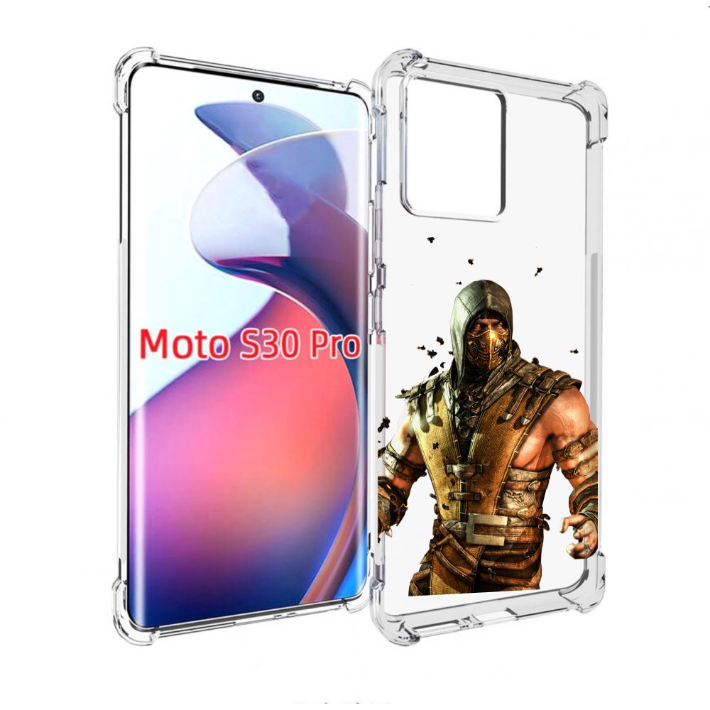 

Чехол MyPads Mortal Kombat scorpion для Motorola Moto S30 Pro, Прозрачный, Tocco