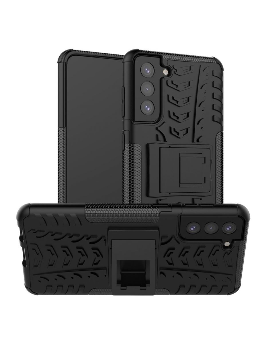 

Brodef Tyre Противоударный чехол с подставкой для Samsung Galaxy S21 Plus/S21+ Черный