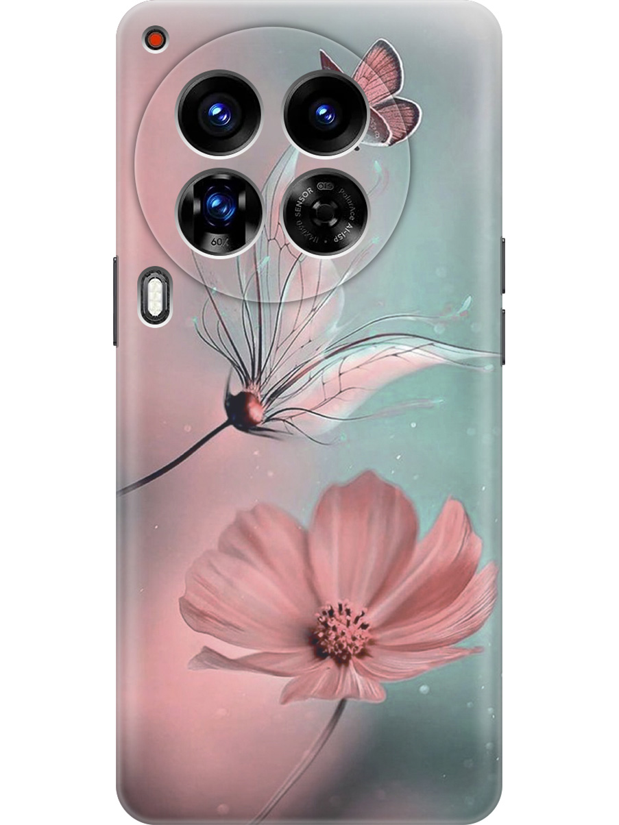 

Силиконовый чехол на Tecno Camon 30 Premier 5g с принтом "Бабочка и цветы", Прозрачный;голубой;розовый;серый, 782633022