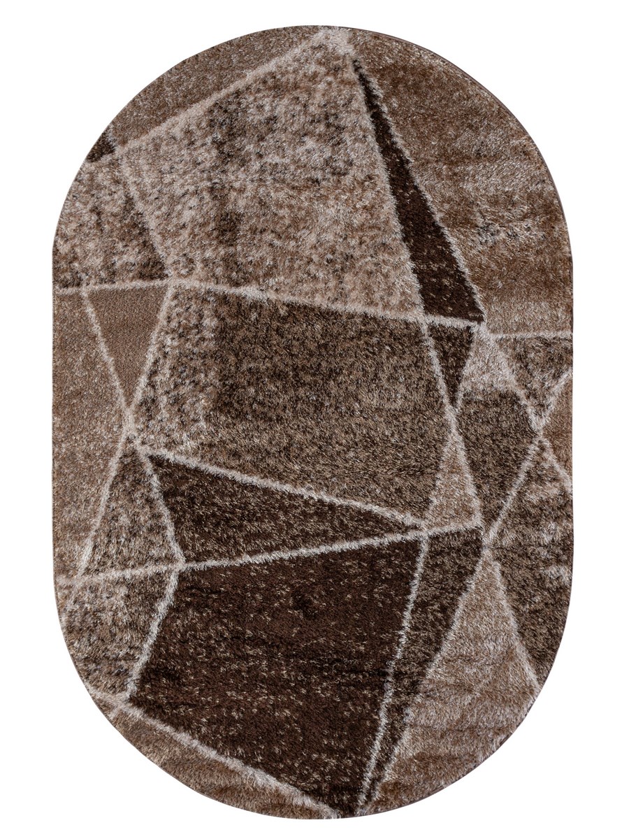 фото Ковер butterfly 4106a овал т.бежевый 200x300 sofia rugs