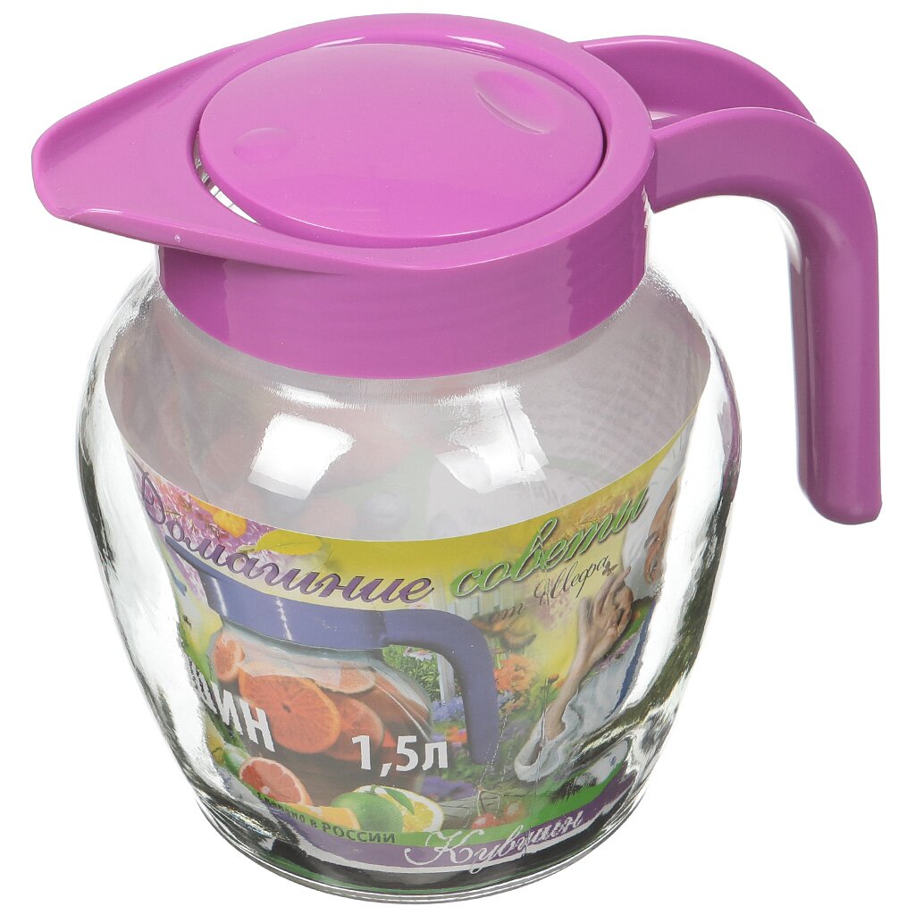 Кувшин 1,5л Фонарь с крышкой Индиго 544-1549