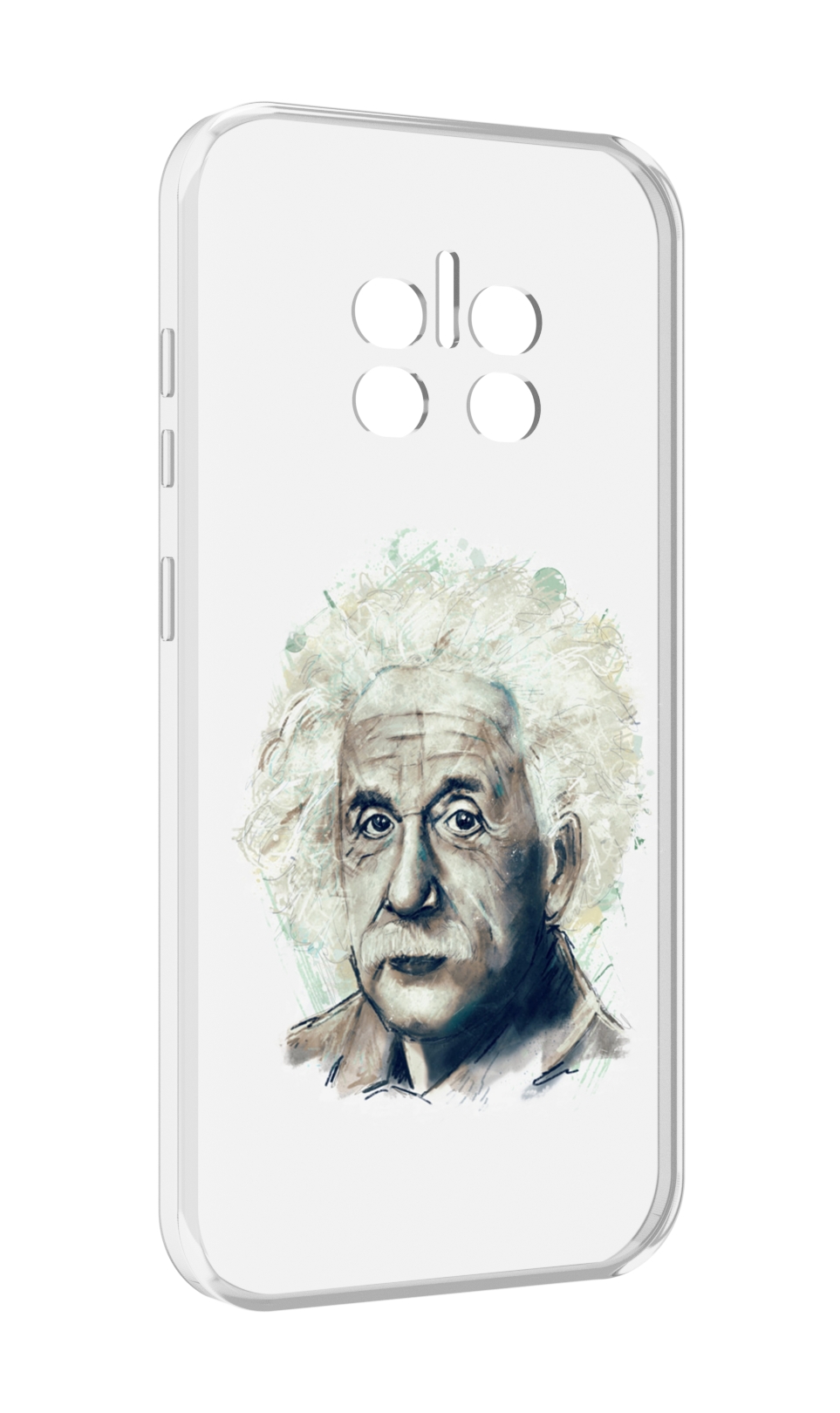 

Чехол MyPads Альберт энштейн для Doogee V11, Прозрачный, Tocco