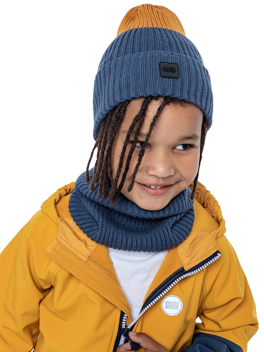 

Комплект детский NIKASTYLE 12м8723, джинсовый/горчичный, 54-56, 12м8723