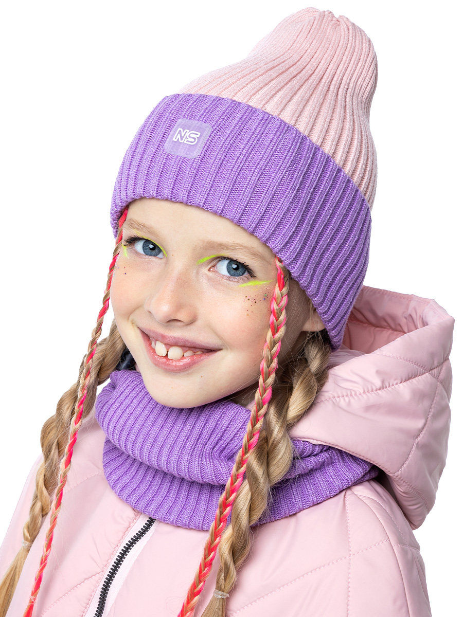 

Комплект детский NIKASTYLE 12м8623, лаванда/пудра, 54-56, 12м8623