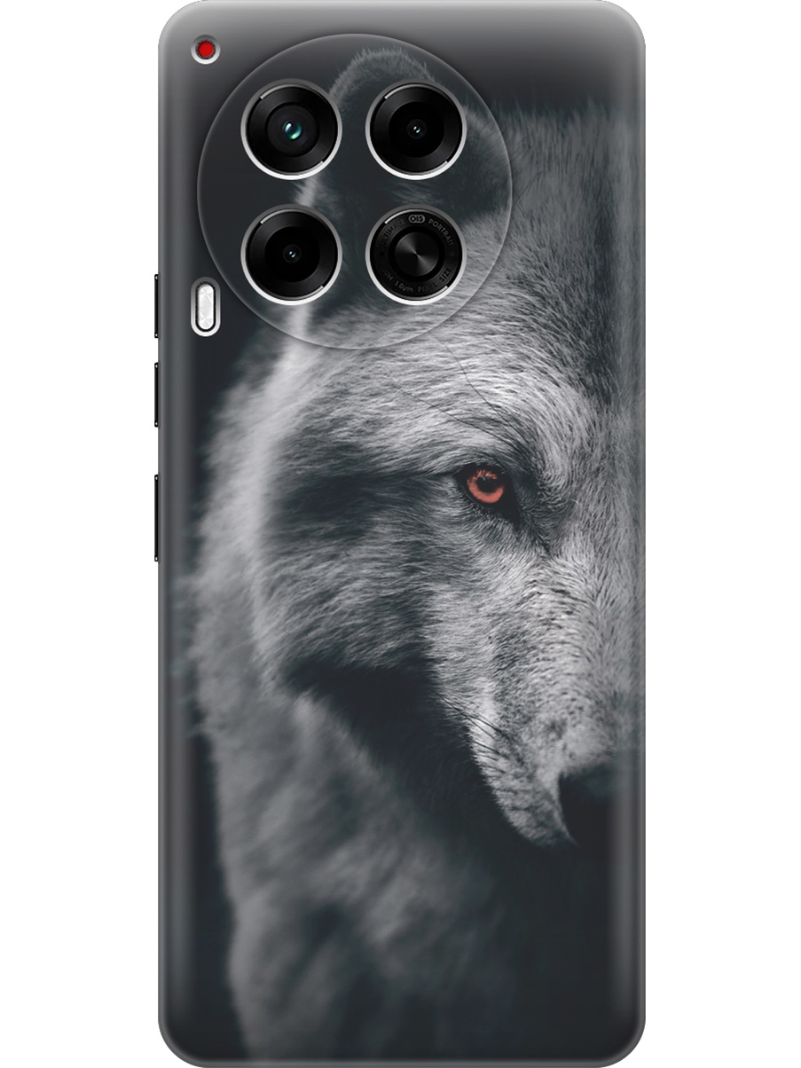 

Силиконовый чехол на Tecno Camon 30 4g / 30 5g с принтом "Красноглазый волк", Прозрачный;красный;серый;черный, 782632413