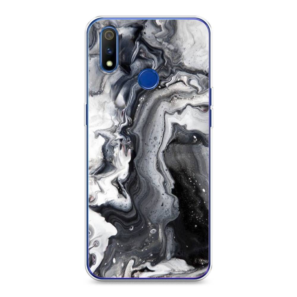 

Чехол Awog на Realme 3 Pro "Бело-черные сложные полосы", Разноцветный, 251250-3