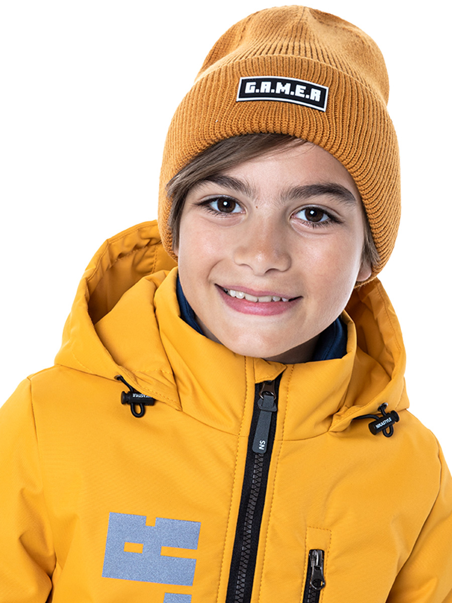 

Шапка детская NIKASTYLE 11м8923, горчичный, 54-56, 11м8923
