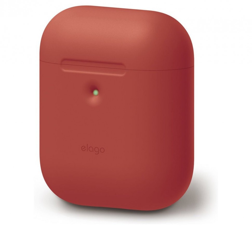 фото Силиконовый чехол elago a2 silicone case airpods 2 красный (eap2sc-rd)