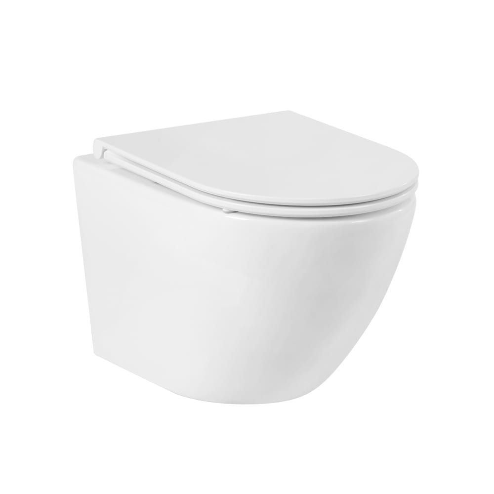 фото Унитаз подвесной безободковый belbagno sfera-r p-trap bb046chr