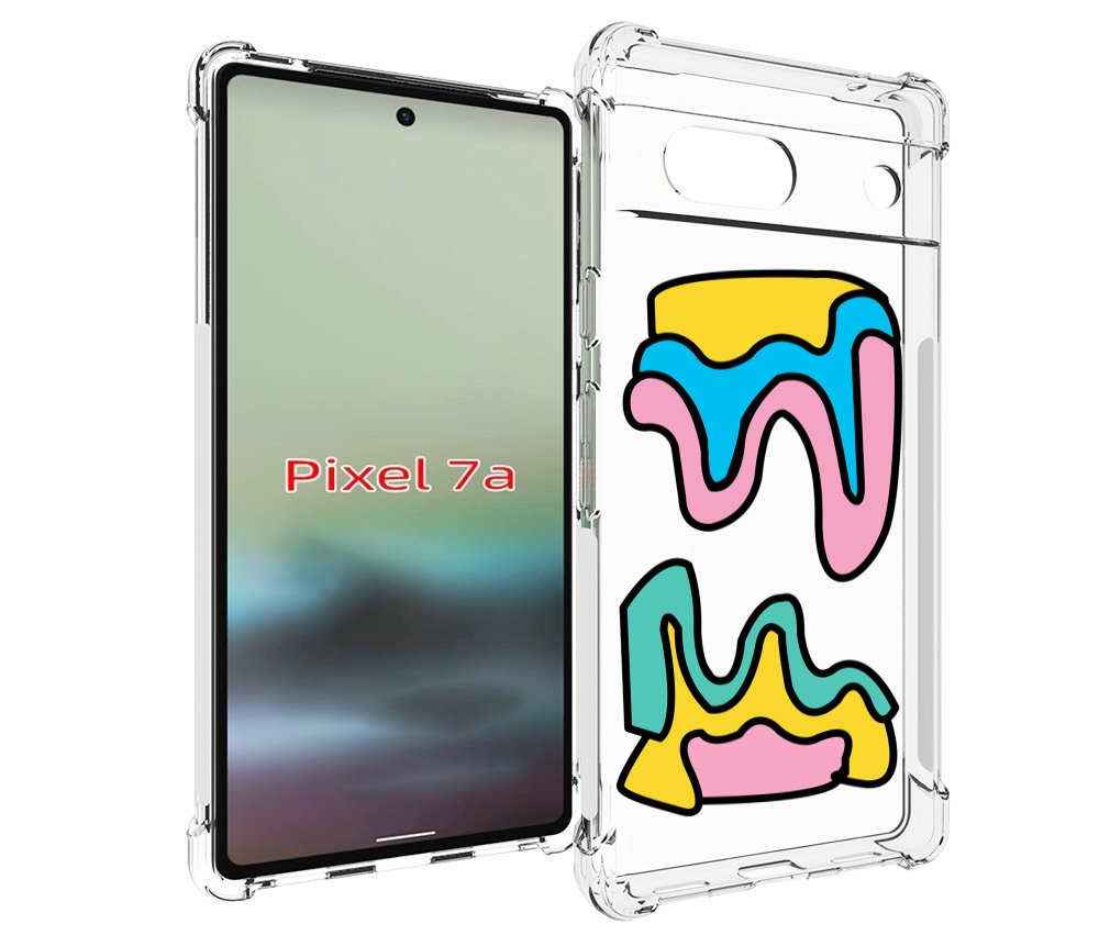 

Чехол MyPads вытекающая-абстракция для Google Pixel 7A, Tocco