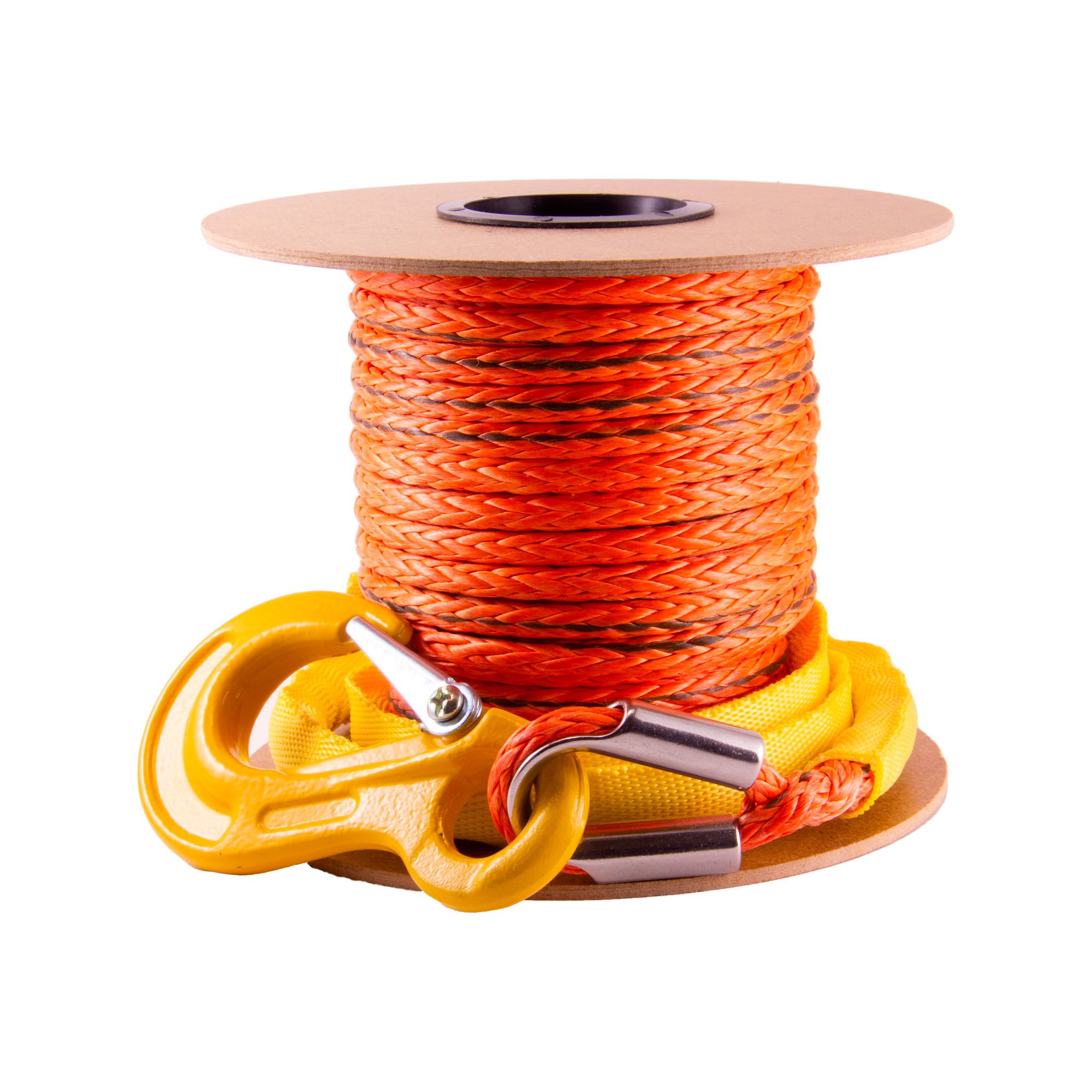 Высокопрочный синтетический трос UTX 6200кг на автомобильную лебедку, длина 20 метров