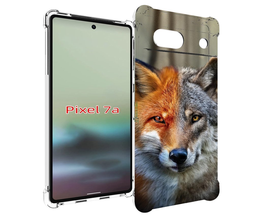 

Чехол MyPads волк-лиса для Google Pixel 7A, Tocco