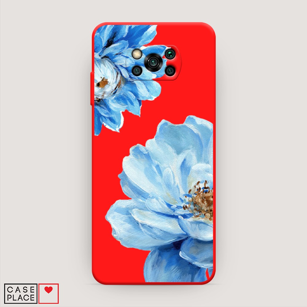 

Чехол Awog на Poco X3/X3 Pro "Голубые клематисы", Разноцветный, 39253-1