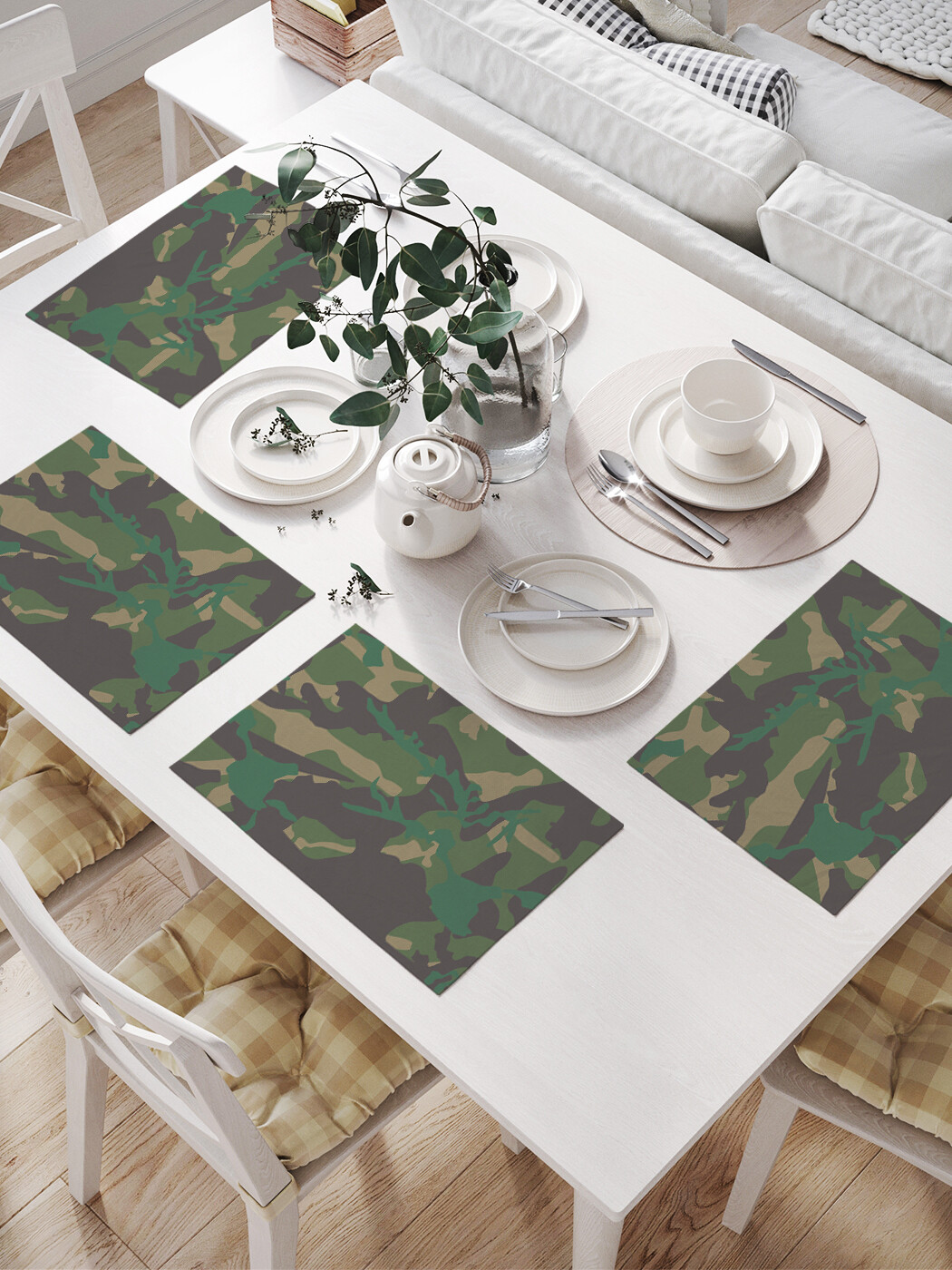 

Комплект тканевых салфеток JoyArty Военное погружение, 32x46 см, 4 шт.