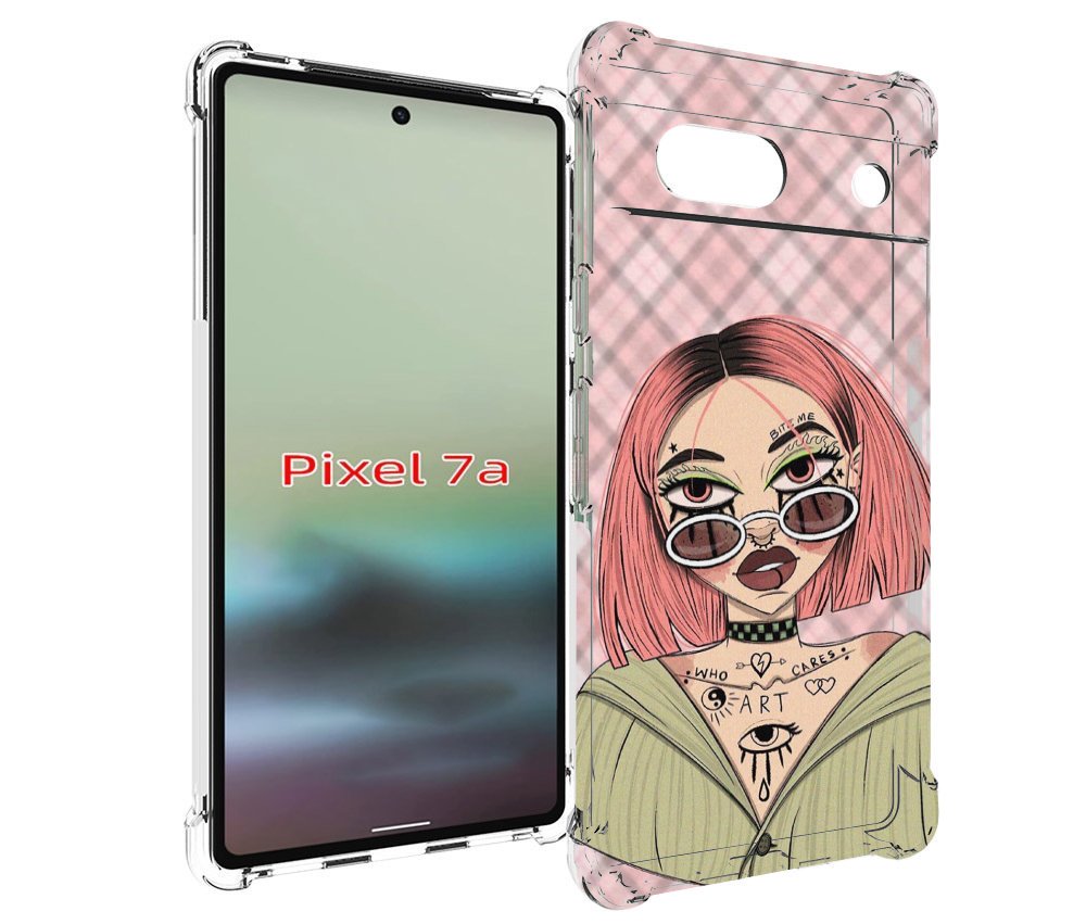 

Чехол MyPads бунтарка-девочка для Google Pixel 7A, Tocco