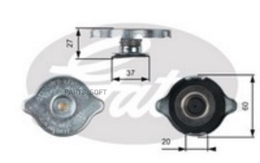 Крышка Расширительного Бачка Gates Rc217 Gates арт. RC217