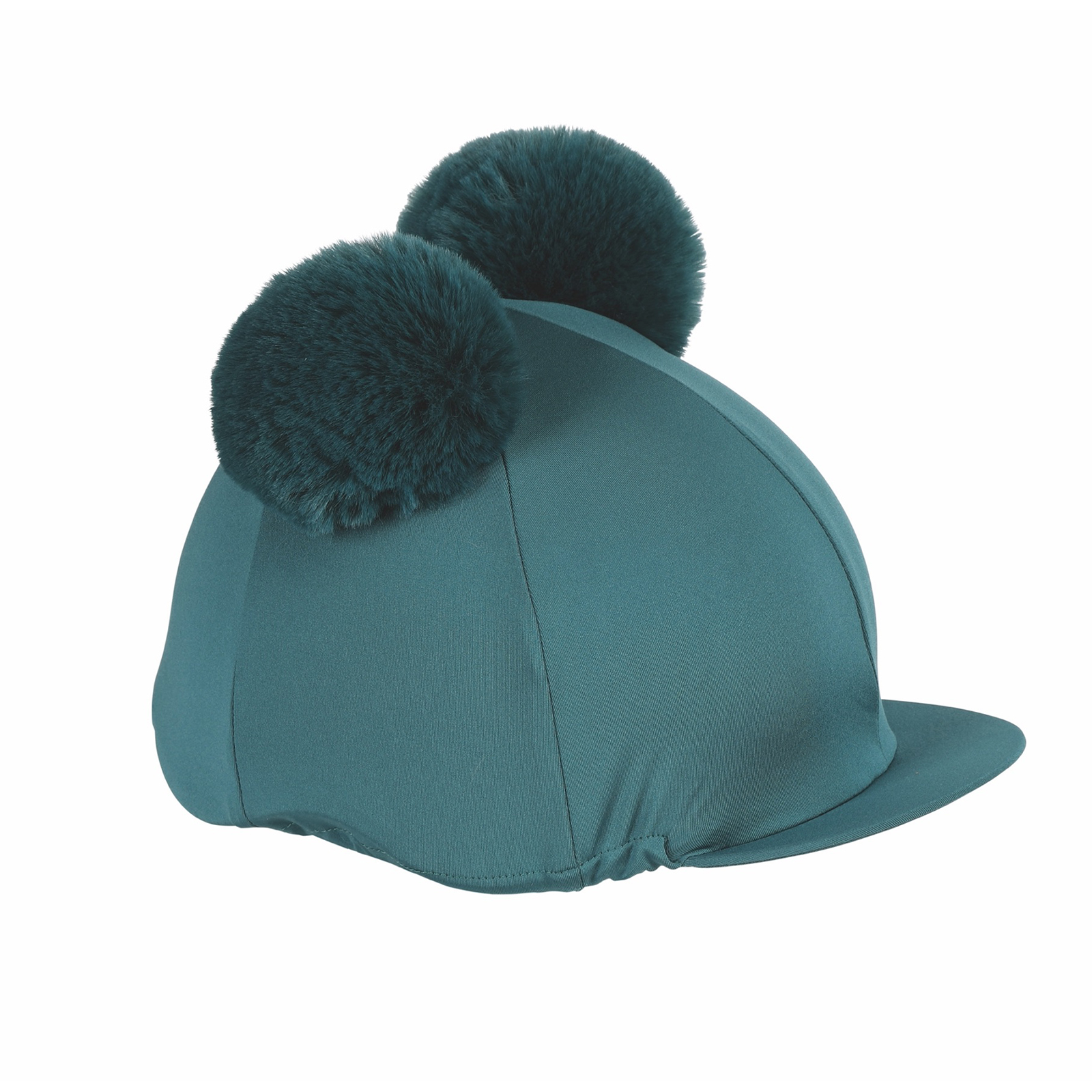 Чехол на шлем для верховой езды Shires Double Pom Pom, зелёный