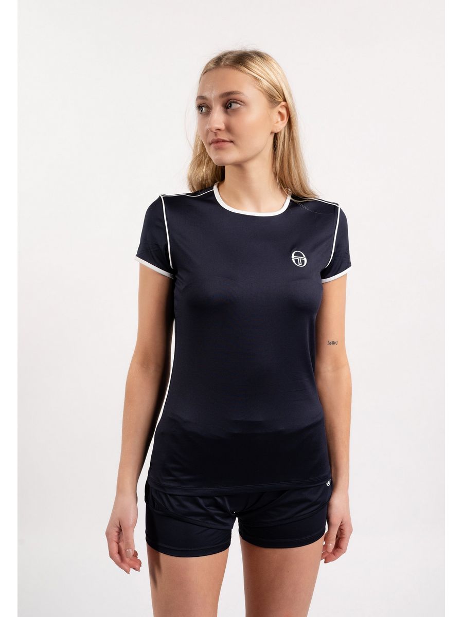 

Футболка женская Sergio Tacchini S1621D00G синяя M, Синий, S1621D00G