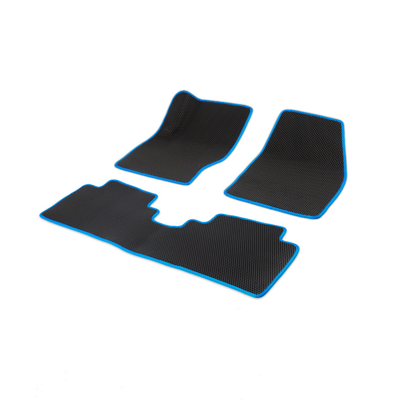 

Комплект ковриков в салон с 3D лапкой ЭВА CellMat БМВ i3 I, черный-синий, i3