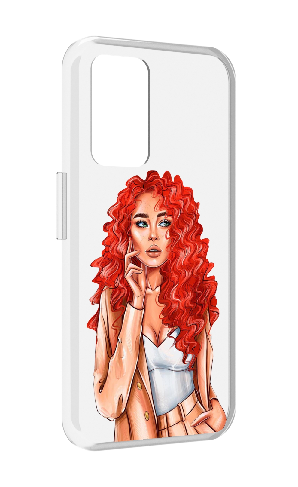 

Чехол MyPads девушка-с-яркими-волосами женский для Realme GT Neo3T, Прозрачный, Tocco