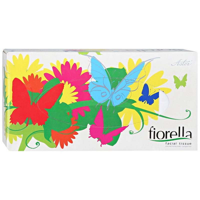 Салфетки бумажные Fiorella, двухслойные, 100 шт
