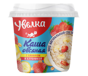 

Каша Увелка овсяная с клубникой и молоком 40 г