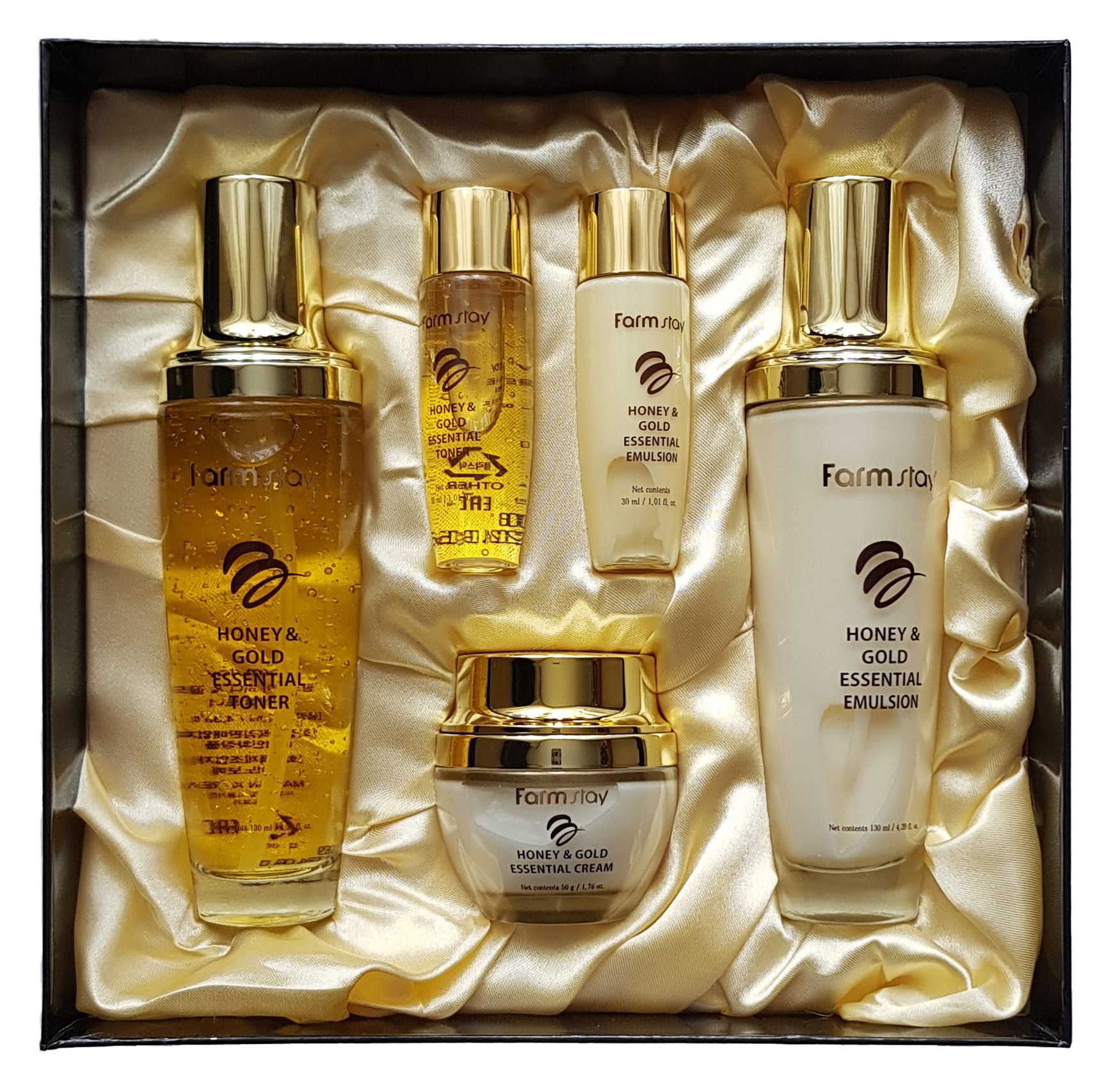 фото Набор косметики по уходу за кожей лица farmstay honey & gold essential skin care 3set