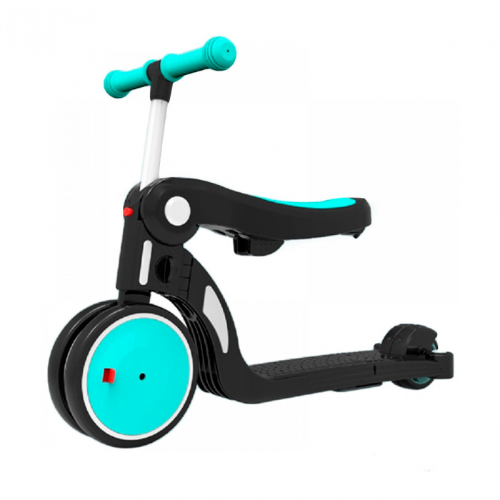 Детский велосипед-беговел Xiaomi Bebehoo 5-in-1 Deformation Stroller Blue (DGN5-1)