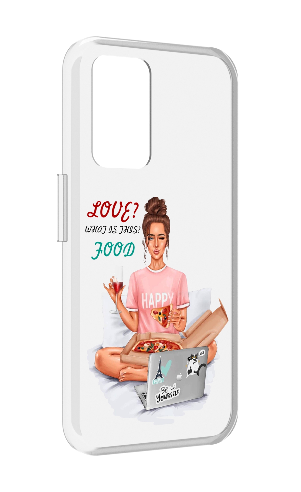 

Чехол MyPads девушка-с-ноутбуком женский для Realme GT Neo3T, Прозрачный, Tocco