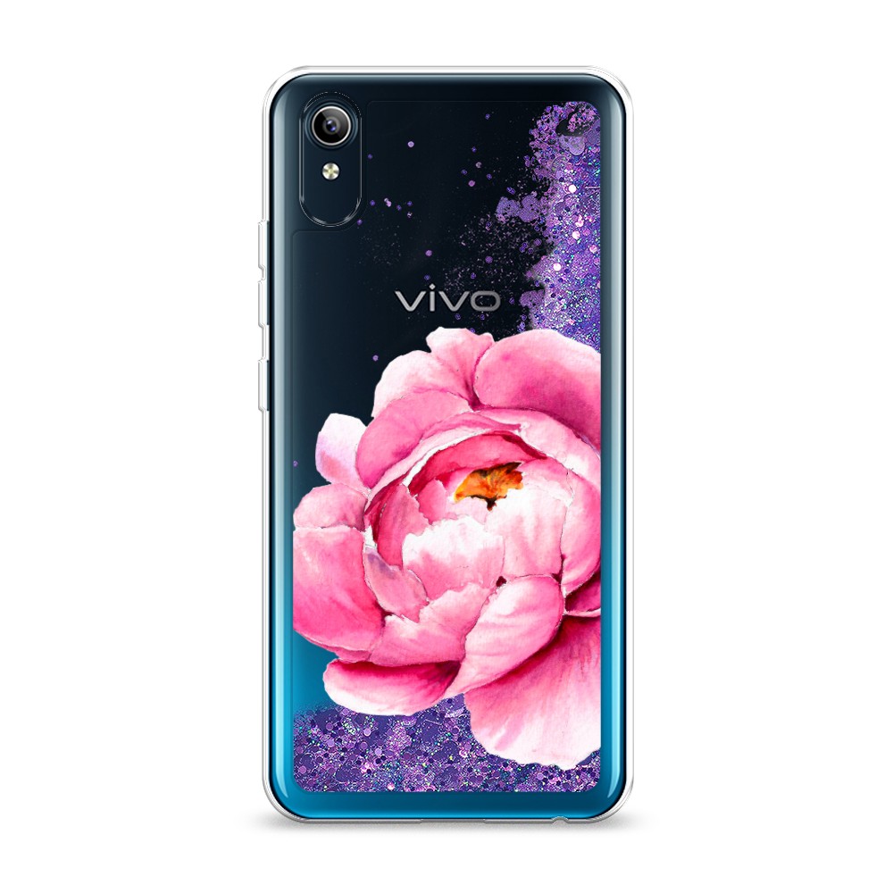 

Жидкий чехол с блестками "Прекрасный пион" на Vivo Y91c, 262892-1