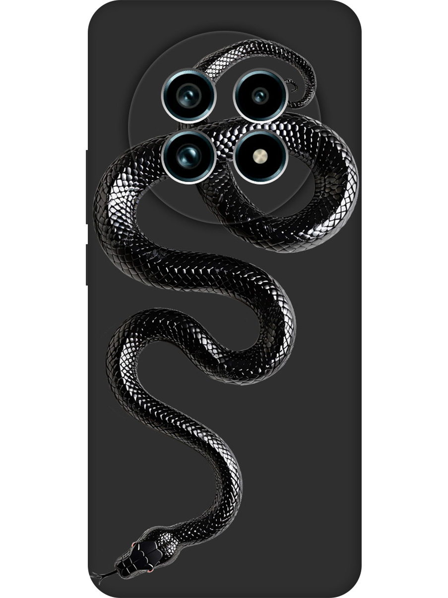 

Силиконовый чехол на Realme 13 Pro+ с принтом "Черная мамба" матовый черный, 784808513