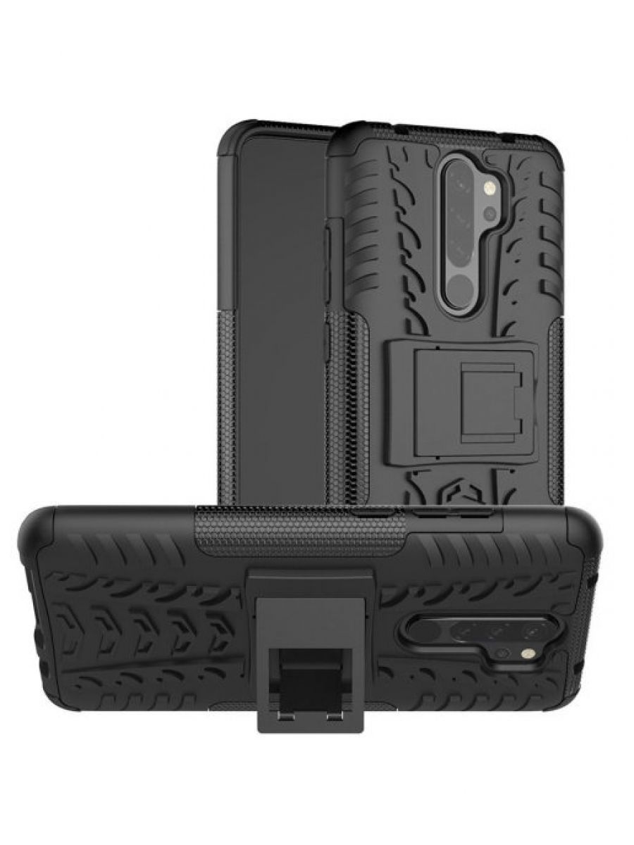 

Brodef Tyre Противоударный чехол с подставкой для Xiaomi Redmi Note 8 Pro черный
