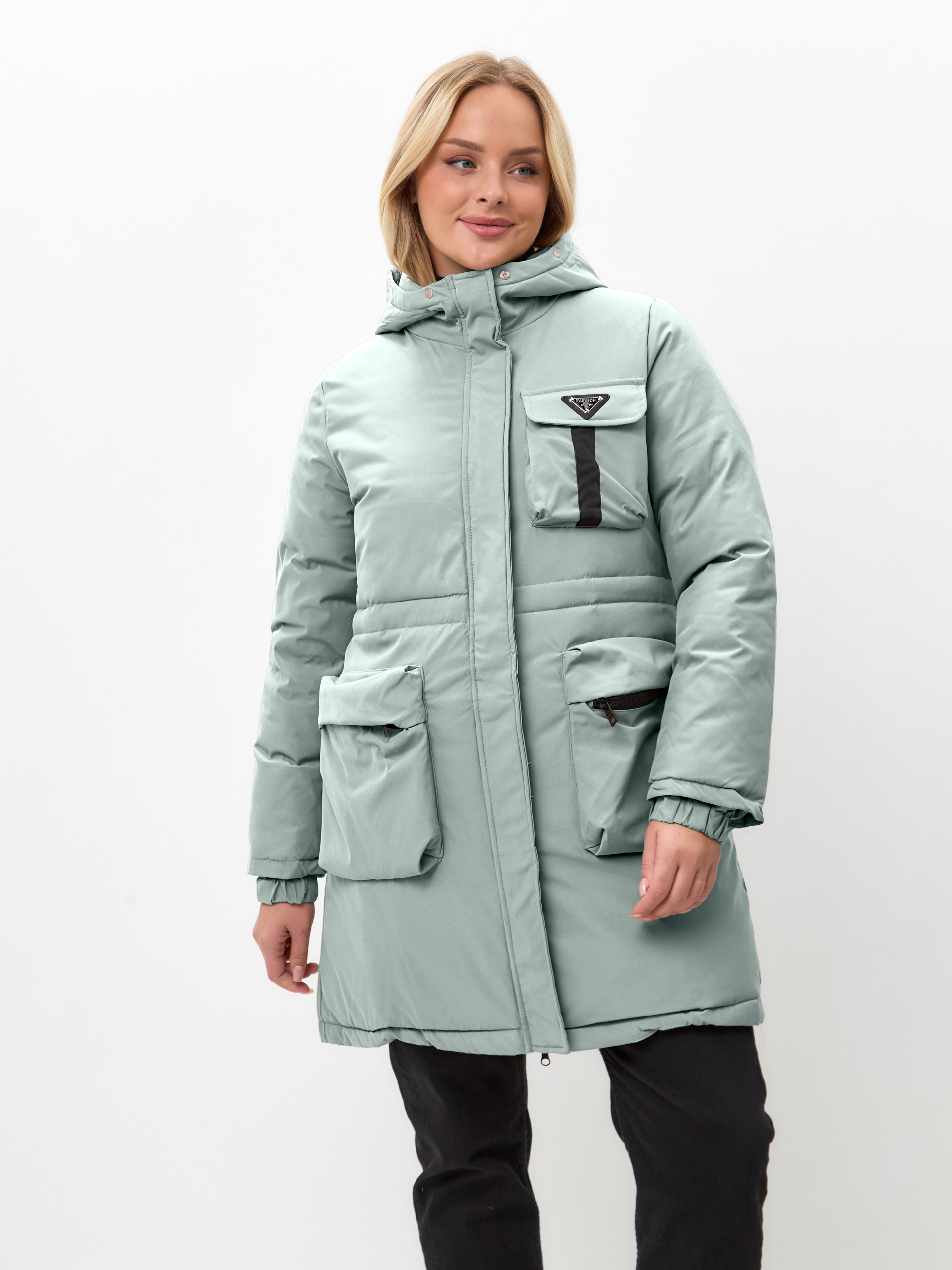 

Куртка женская DaPrivet 231065 зеленая 2XL, Зеленый, 231065