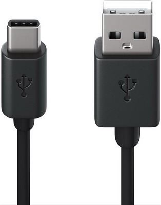 фото Кабель red line usb-type-c, 2.4а, черный (мягкий футляр)