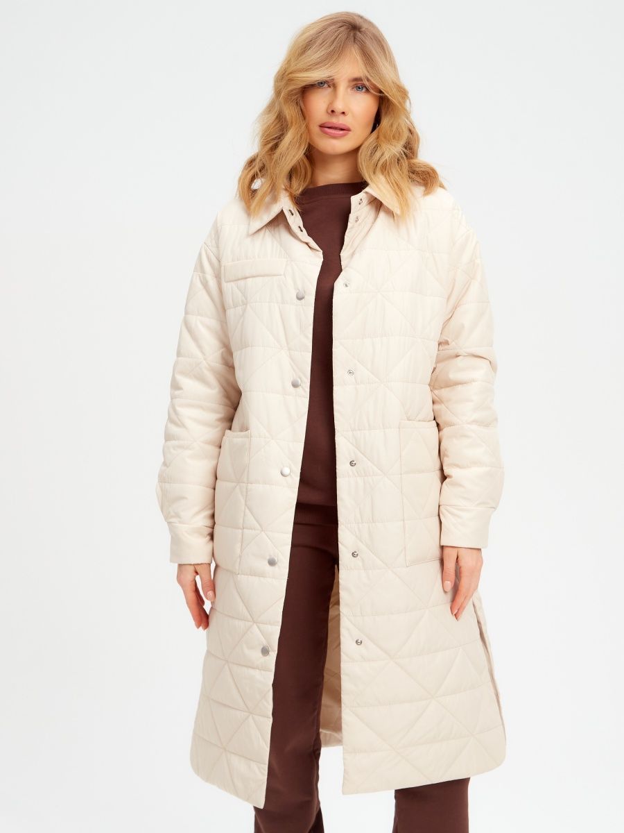 Пальто женское LAWINTER 82428 белое 52 RU